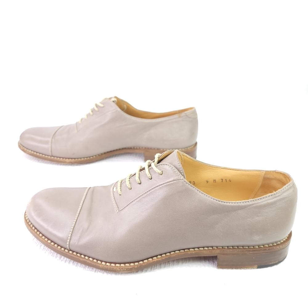 GRAVATI Wilkes Bashford by Wilson and Dean Pecary Leather Oxford Shoes Size 9